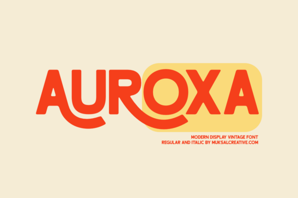 Auroxa: A Bold Retro-Modern Typeface for Impactful Branding