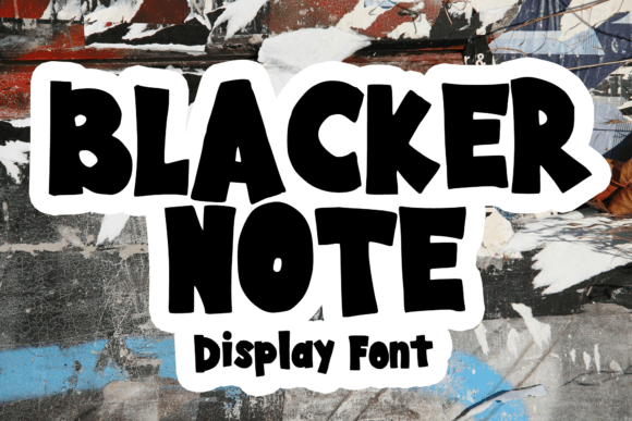 Blacker Note: Bold Display Font for Creative Projects