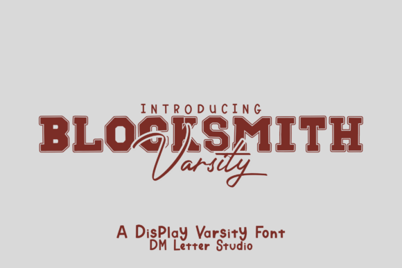Blocksmith Varsity: Bold Athletic Typeface for Dynamic Designs