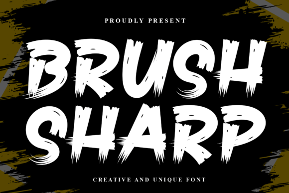 Brush Sharp: A Fun and Cool Display Font for Creative Projects