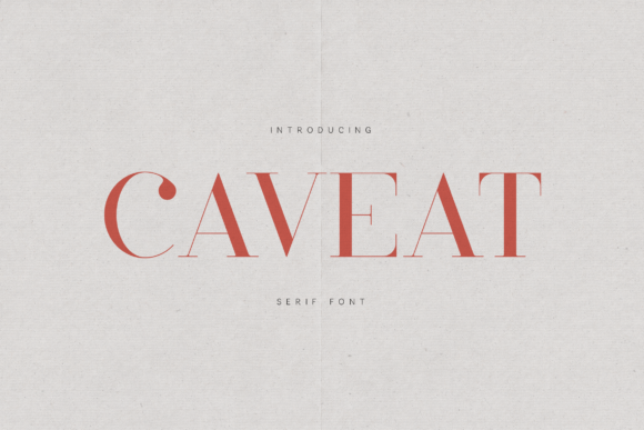 Caveat: A Serif Font for Premium Branding