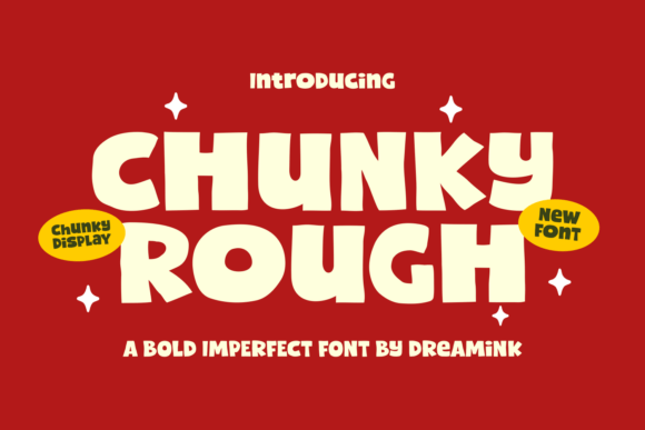 Chunky Rough: A Bold Display Font with Playful Charm