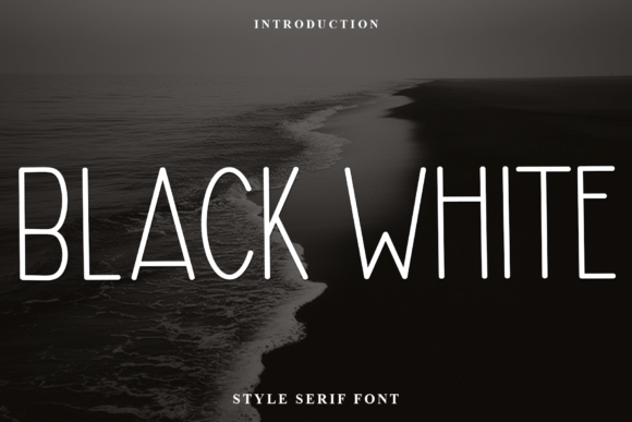 Discover Black White: A Sleek and Modern Display Font