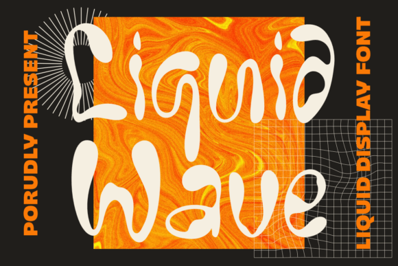 Discover the Fluid Dynamism of Liquid Wave Font