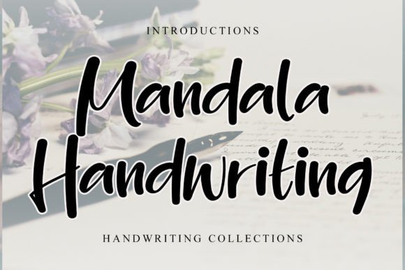 Discover the Whimsical Charm of Mandala Handwriting Font