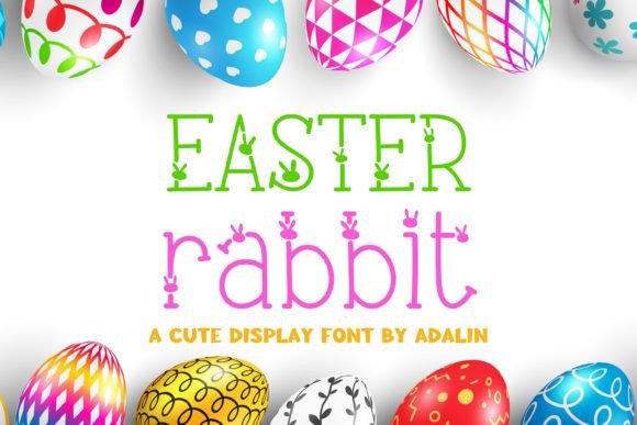 Easter Rabbit: A Playful Display Font for Spring Designs