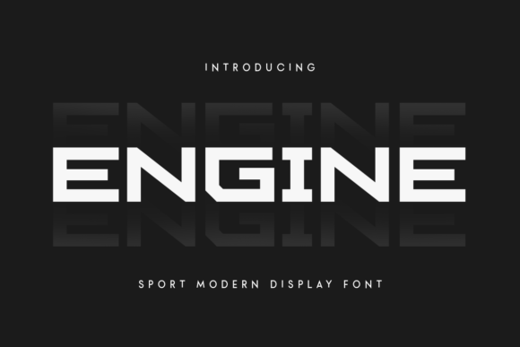Engine: A Unique Display Font for Creative Projects