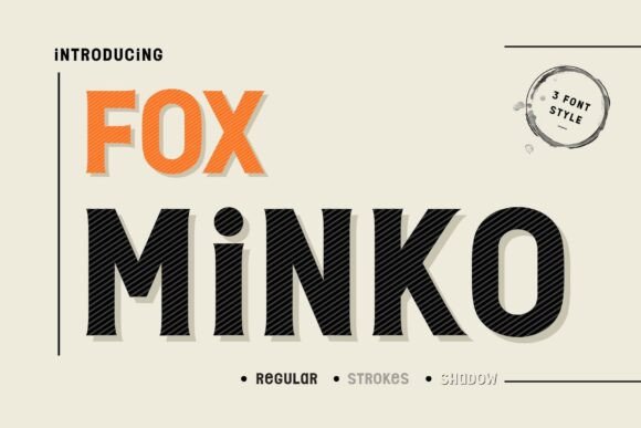 Fox Minko: A Bold Retro Display Font for Confident Designs