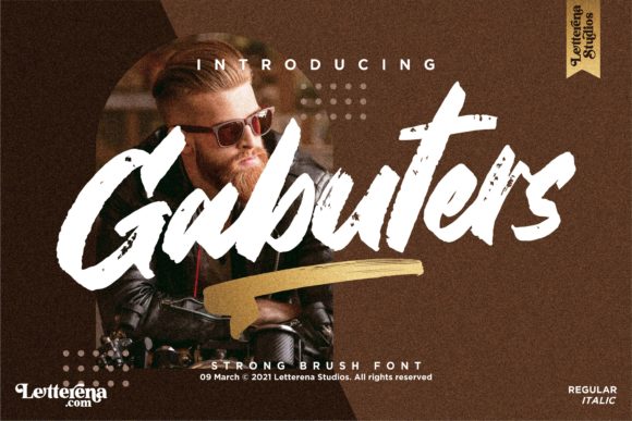 Gabuters: A Brushed Display Font for Modern Projects