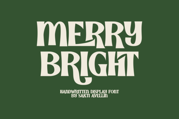 Merry Bright: A Festive Handwritten Display Font