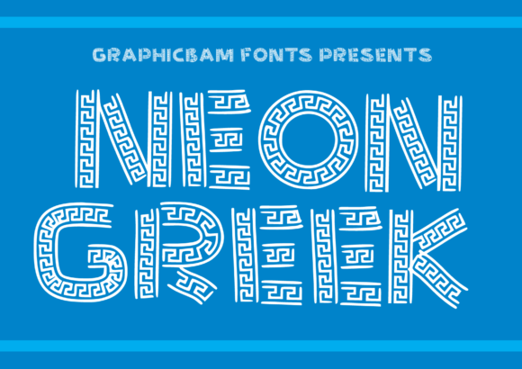Neon Greek: A Bold Typeface for Striking Visuals