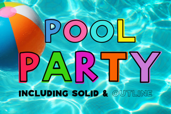 Pool Party: A Fun, Versatile Display Font