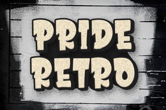 Pride Retro: A Sweet Display Font for Creative Projects