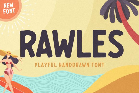 Rawles: A Bold & Playful Display Font for Creative Projects