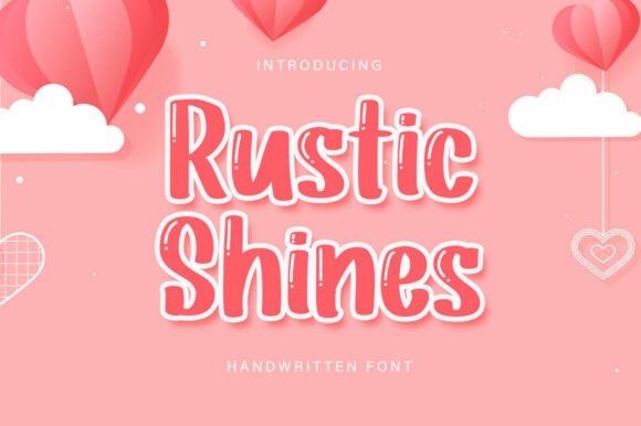 Rustic Shine: A Bold Glossy Display Font for Impactful Design