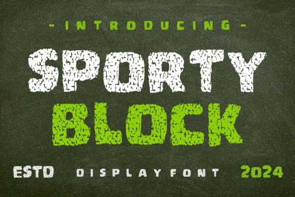 Sporty Block: Bold Typography for Dynamic Projects